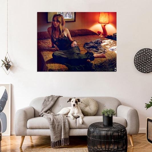 Jennifer Lawrence Dress Bed Romantic Hot Sexy Rare Wall Art Print Poster