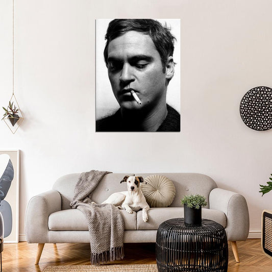 Joaquin Phoenix Amazing BW Portrait Hot Handsome Rare Wall Art Print Poster