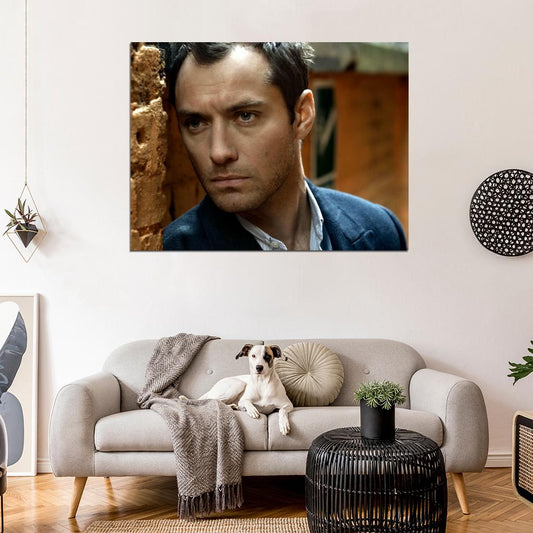 Jude Law Amazing Portrait Hot Charming Handsome Rare Wall Art Print Poster