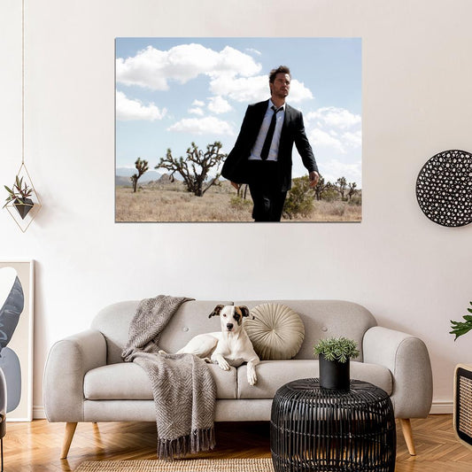Taylor Kitsch Suit Desert Epic Hot Charming Actor Rare Wall Art Print Poster