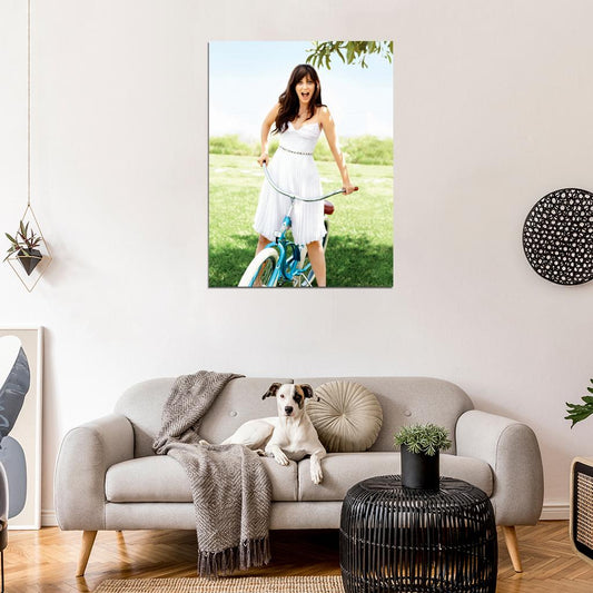 Zooey Deschanel Cheerful Hot Charming Beautiful Rare Wall Art Print Poster