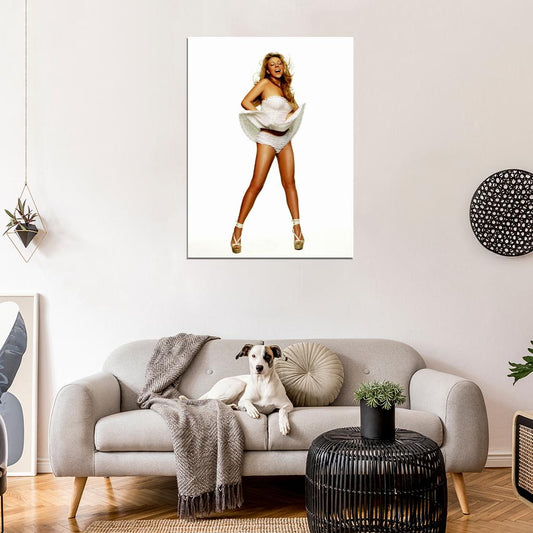 Mariah Carey Dress Panties Beautiful Hot Sexy Music Wall Art Print Poster