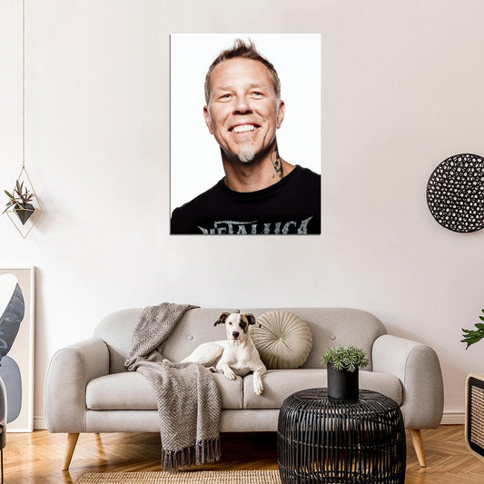 Metallica Portrait James Hetfield Heavy Metal Band Wall Art Print Poster