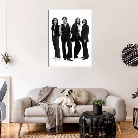 The Beatles Unbelievable Rare BW Music Rock Band Wall Art Print Poster
