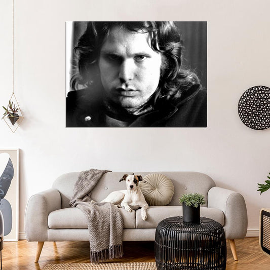 The Doors Jim Morrison Awesome Portrait BW Rock Band Wall Art Print Poster