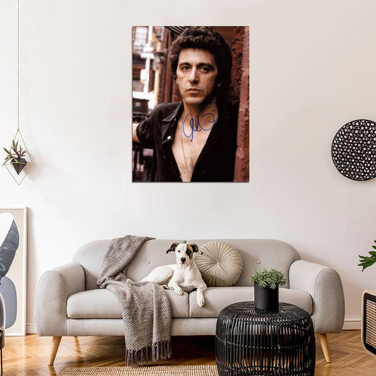 Al Pacino Portrait Signature Actor Wall Art Print Poster