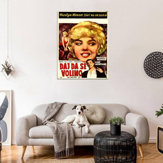 Let's Make Love 1960 Retro Movie Vintage Wall Art Print Poster