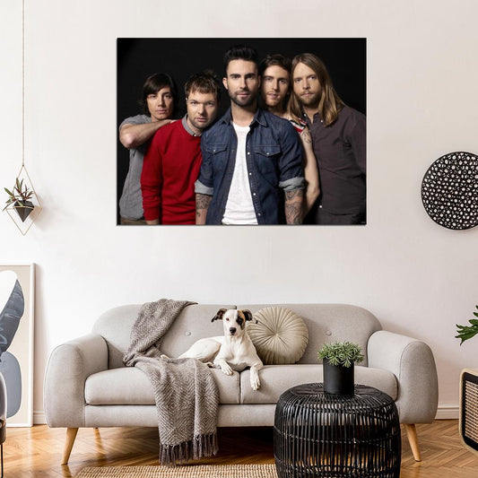 Maroon 5 Pop Rock Music Singer Band Group Wall Art Print Poster