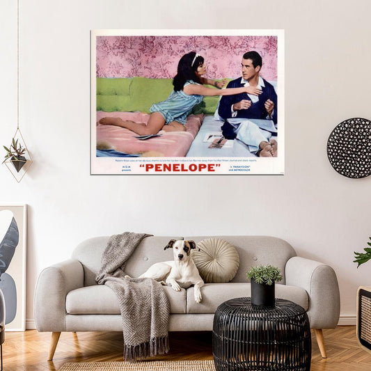 Penelope 1966 Natalie Wood Retro Movie Vintage Wall Art Print Poster