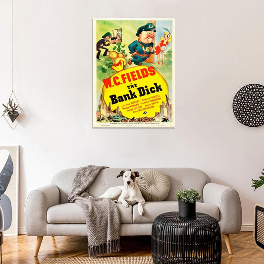 The Bank Dick 1940 Retro Classic Movie Vintage Wall Art Print Poster