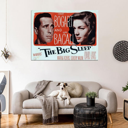 The Big Sleep 1946 Retro Classic Movie Vintage Wall Art Print Poster