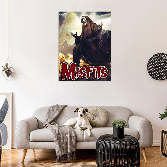 The Misfits Horror Punk Heavy Metal Band Art Wall Art Print Poster