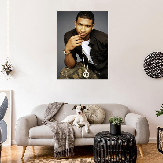Usher R&B Music Singer Wall Art Print Poster