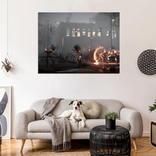 Infamous Second Son Fight Video Game Wall Art Print Poster