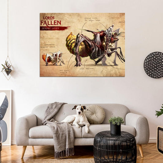 Lords Of The Fallen Demonic Spider Video Game Wall Art Print Poster