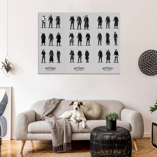 The Witcher 3 Wild Hunt Geralt Of Rivia Game Wall Art Print Poster