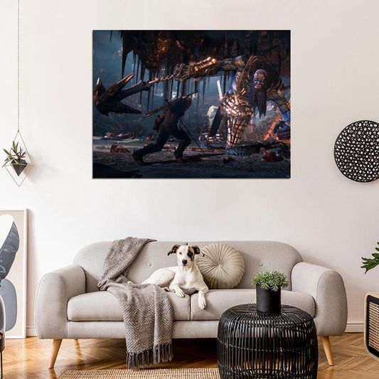 The Witcher 3 Wild Hunt Fight Video Game Wall Art Print Poster