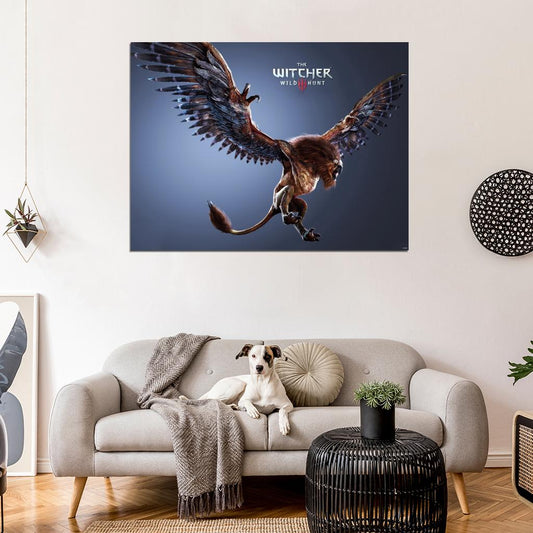 The Witcher 3 Wild Hunt Griffin Video Game Wall Art Print Poster