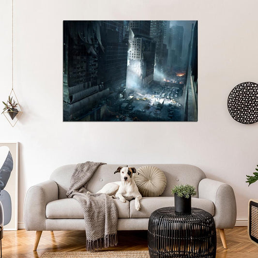 Tom Clancy's The Division Dark Ruins City Game Wall Art Print Poster