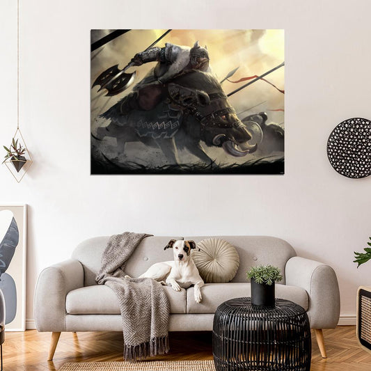 Hobbit Awesome Fight Art Wall Art Print Poster