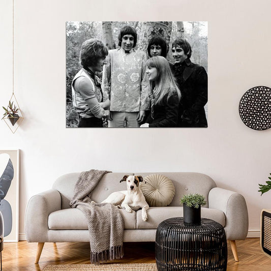 The Who Rock Band Music BW Wall Art Print Poster