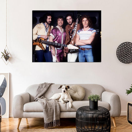 The Who Rock Music Band Group Wall Art Print Poster