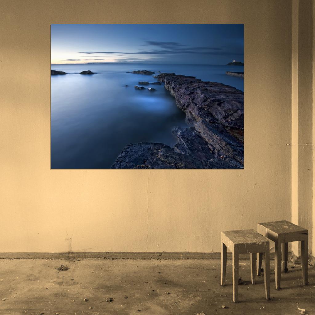 Сliffs Seashore Beautiful Mist Ireland Nature Wall Decor Room Print Poster