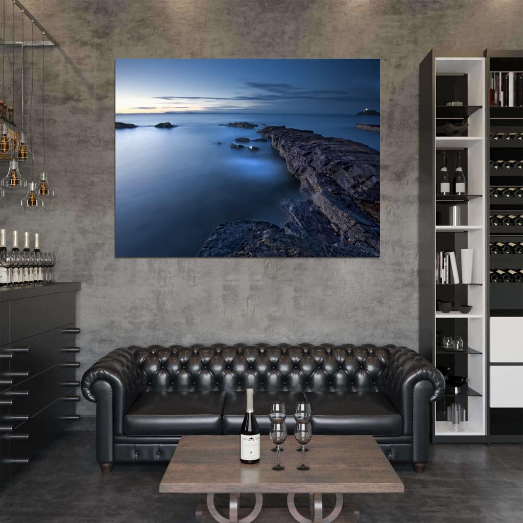 Сliffs Seashore Beautiful Mist Ireland Nature Wall Decor Room Print Poster
