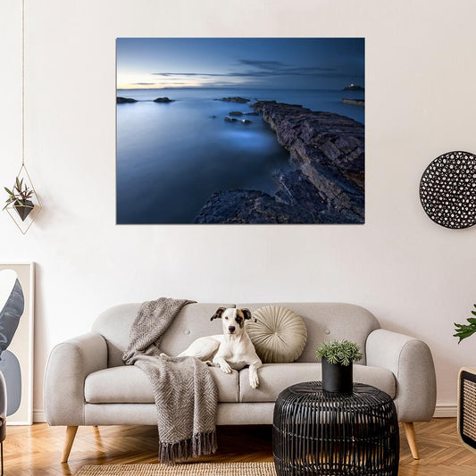 Сliffs Seashore Beautiful Mist Ireland Nature Wall Decor Room Print Poster