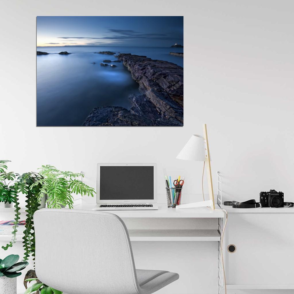 Сliffs Seashore Beautiful Mist Ireland Nature Wall Decor Room Print Poster
