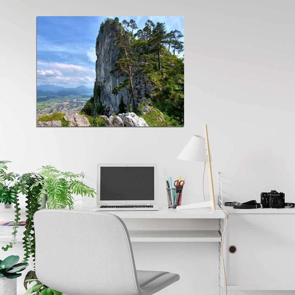 Сliffs Austrian Alps Beautiful Mountain Nature Wall Decor Room Print Poster