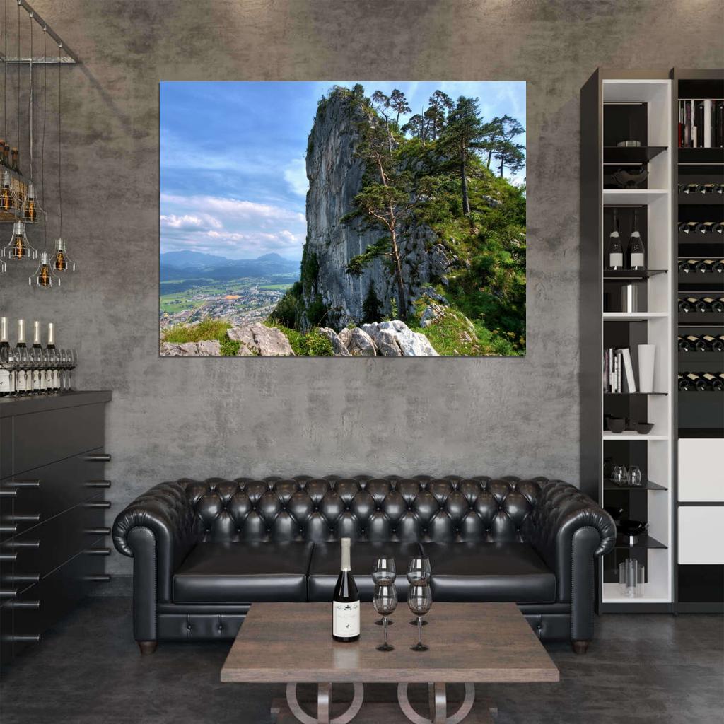 Сliffs Austrian Alps Beautiful Mountain Nature Wall Decor Room Print Poster
