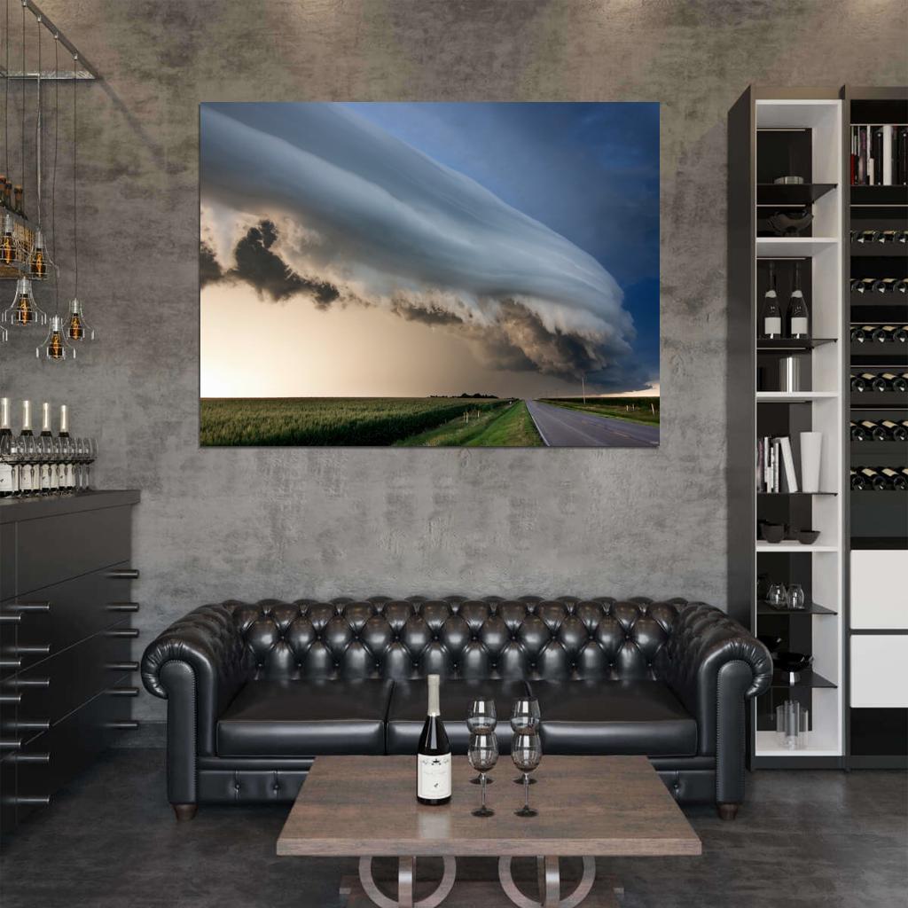 Awesome Clouds Storm Tornado Cyclone Nature Wall Decor Room Print Poster