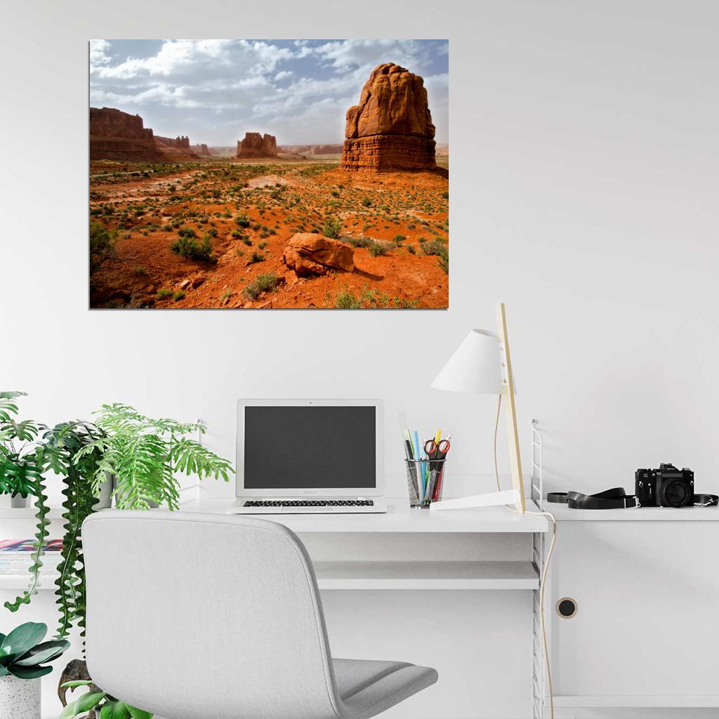 Canyon Desert Cliffs Rocks Beautiful Nature Wall Decor Room Print Poster