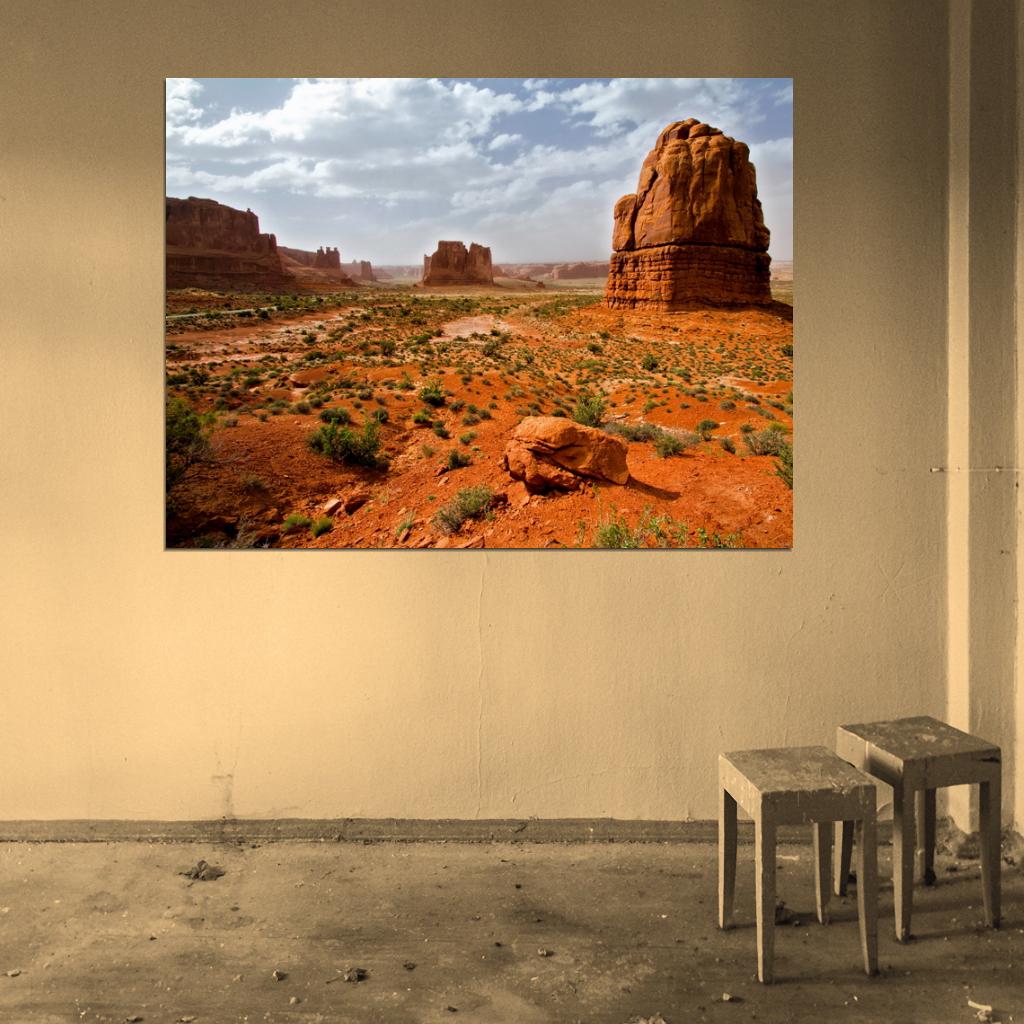 Canyon Desert Cliffs Rocks Beautiful Nature Wall Decor Room Print Poster