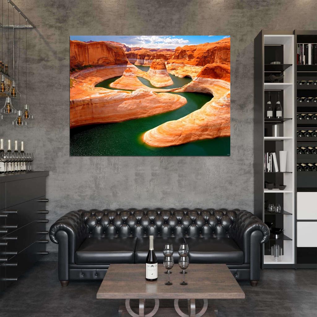 Grand Canyon River Colorado Beautiful Nature Wall Decor Room Print Poster