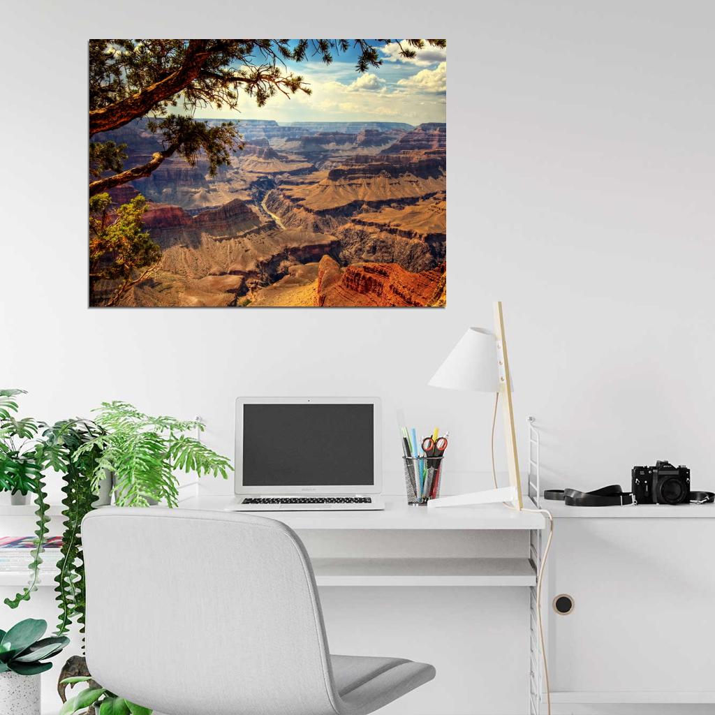 Grand Canyon Colorado View Beautiful Nature Wall Decor Room Print Poster