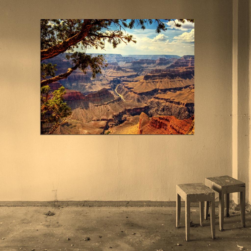 Grand Canyon Colorado View Beautiful Nature Wall Decor Room Print Poster