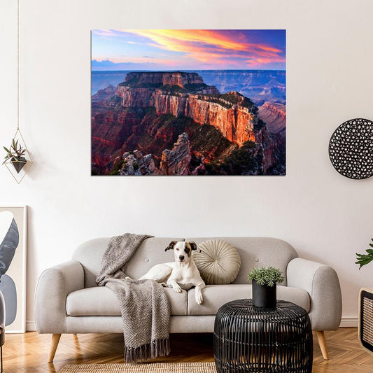 Grand Canyon Mountain Cliffs Beautiful Nature Wall Decor Room Print Poster
