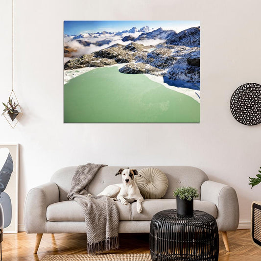 Lake Wakatipu New Zealand Beautiful Nature Wall Decor Room Print Poster