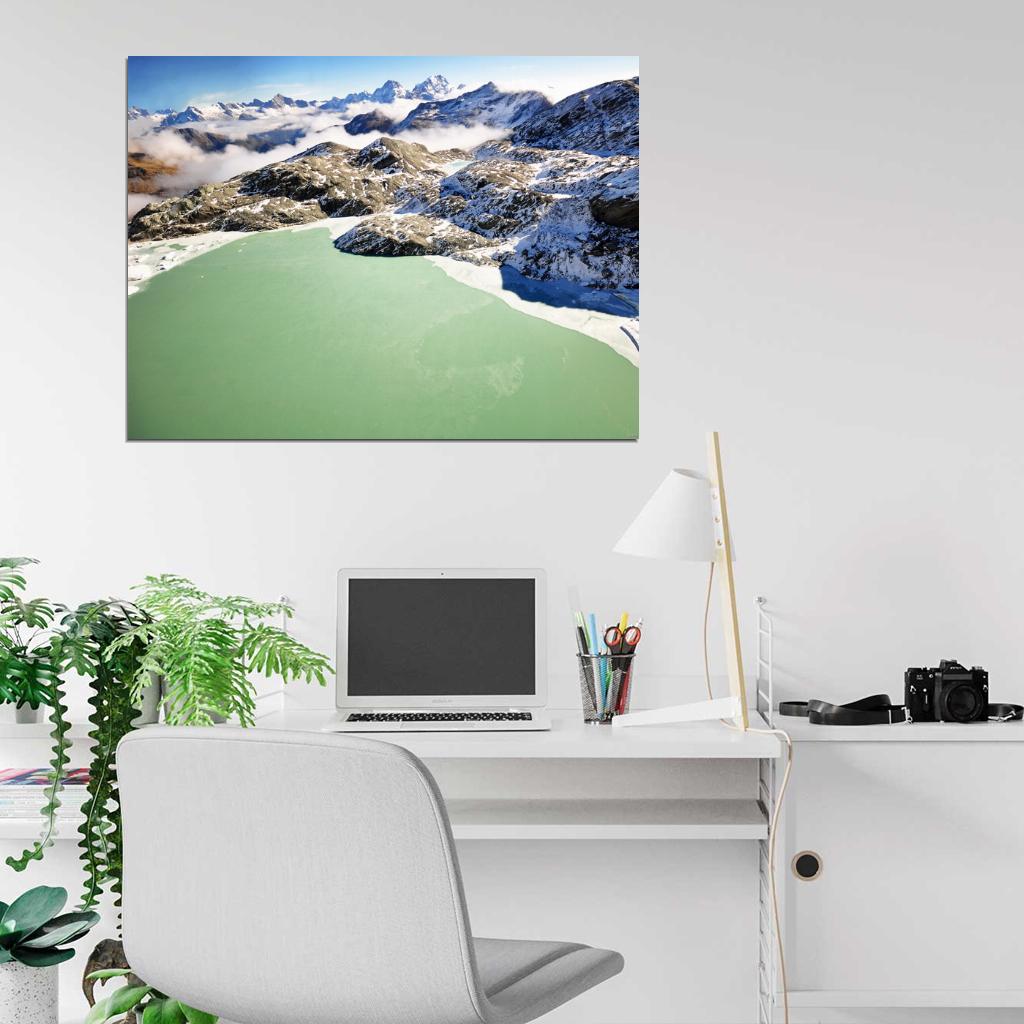 Lake Wakatipu New Zealand Beautiful Nature Wall Decor Room Print Poster