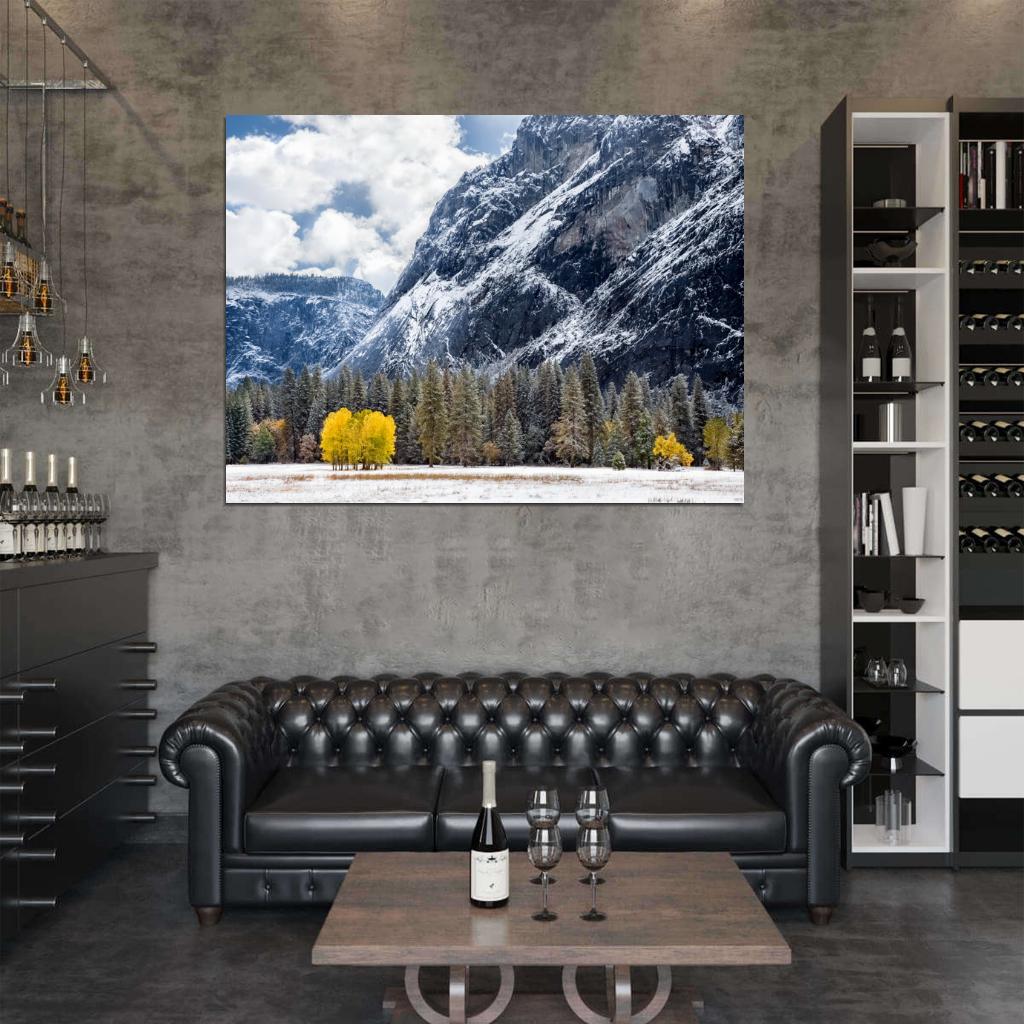 Tuolumne Meadows USА Snow Mountains Beautiful Wall Decor Room Print Poster