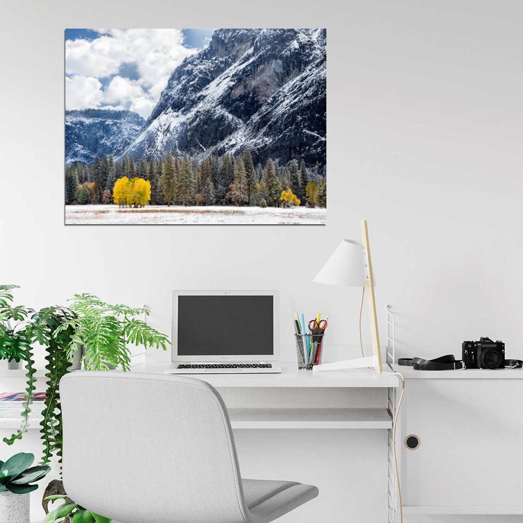 Tuolumne Meadows USА Snow Mountains Beautiful Wall Decor Room Print Poster