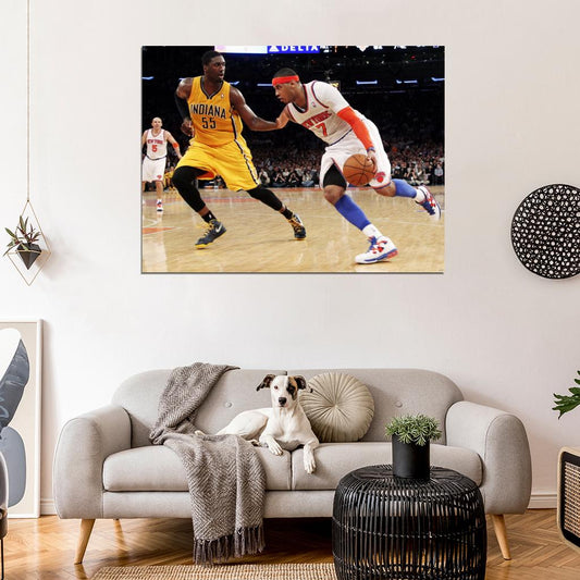 Carmelo Anthony New York Basketball Wall Art Print Poster