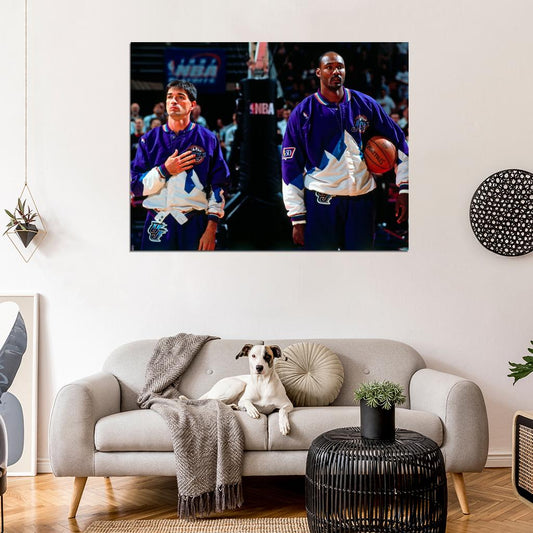 John Stockton Karl Malone Legends Wall Art Print Poster