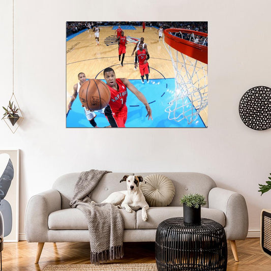Kyle Lowry Layup Basketball Wall Art Print Poster