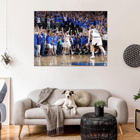 Vince Carter Game Winner Dallas Basketball Wall Art Print Poster