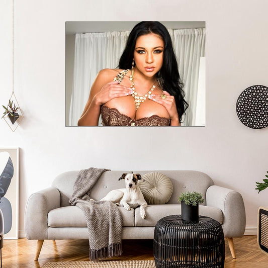Audrey Bitoni Beautiful Hot Boobs Sexy Model Wall Art Print Poster