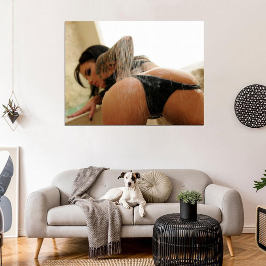 Christy Mack Sexy Hot Ass Butt Model Wall Art Print Poster
