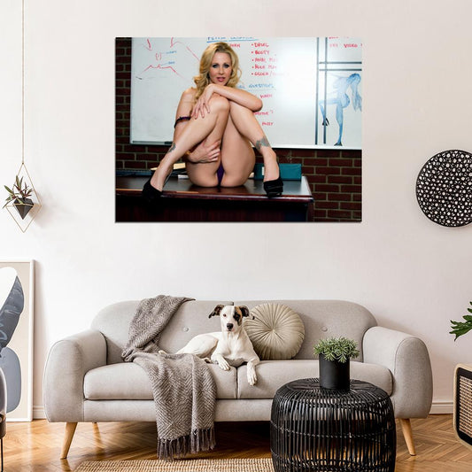 Julia Ann Sexy Hot Teacher School Babe Model Wall Art Print Poster